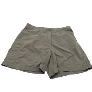 LL Bean Womens Hiking Shorts 5.5" Inseam Ripstop Fabric Size 12 Reg Olive Green